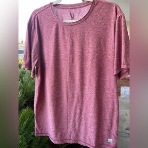 Vuori men’s space due redish shirt. Size large.